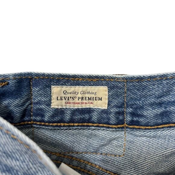 Vtg Levi's Men's Straight Jeans Blue Size 30x32 Medium Wash Denim - Picture 5 of 12